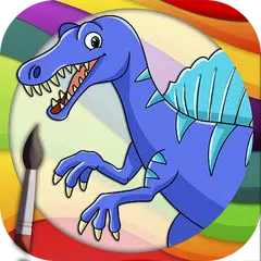 Dinosaurier Buch Färbung Spiel - Farbe Zeichnungen APK Herunterladen