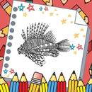 Batray Fish Mandala Coloring aplikacja