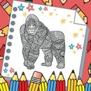 Gorilla Mandala Coloring Game aplikacja