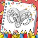 Horn Sheep Mandala Coloring aplikacja