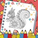 Squirrel Mandala Coloring Game aplikacja