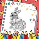 Rabbit Mandala Coloring Game aplikacja