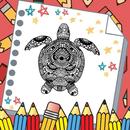 Turtle Mandala Coloring Game aplikacja