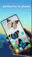 Butterfly in phone پوسٹر