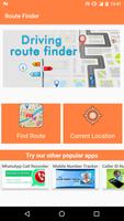 Driving Route Finder Affiche
