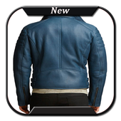 leather jacket men Design icon