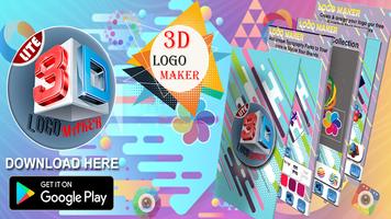 Corporate logo maker app - 3D Logo Maker 2019 poster