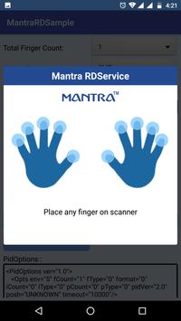 Mantra RD Service स्क्रीनशॉट 1