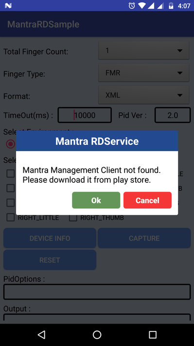 Mantra RD Service screenshot 6