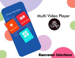 Multi Screen Video Player syot layar 1