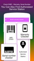 Mobile Warranty & IMEI Checker الملصق
