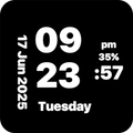Digitale klok Live Wallpaper