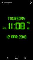 Digital Clock Live Wallpaper poster