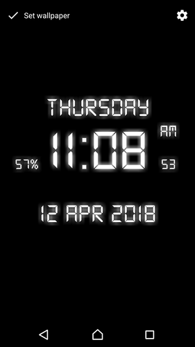 無料で デジタル時計のライブ壁紙 アプリの最新版 Apk1 011を