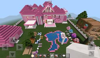 Pink House Maps MCPE स्क्रीनशॉट 1