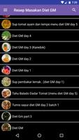 برنامه‌نما Resep Diet GM Terbukti Banget عکس از صفحه