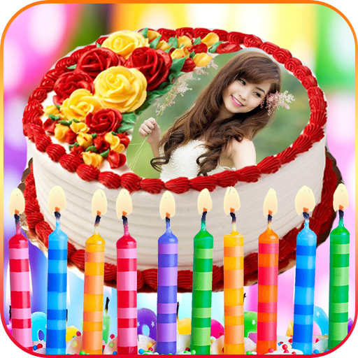 Photos on Birthday Cakes - Cake with name & photo