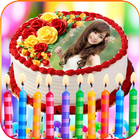 Photos on Birthday Cakes - Cake with name & photo icône
