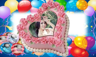 Photos on Birthday Cakes - Cake with name & photo capture d'écran 1