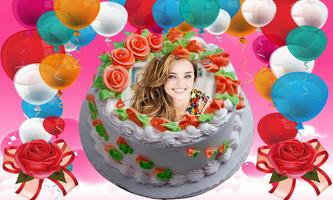 Photos on Birthday Cakes - Cake with name & photo capture d'écran 2