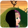 Bear puzzle shadow