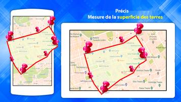 GPS région la mesure app- gratuit distance Affiche