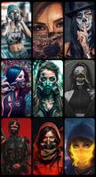 Mask Girl Wallpaper poster