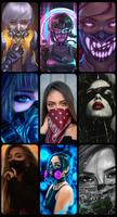 Mask Girl Wallpaper screenshot 1