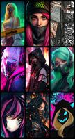 Mask Girl Wallpaper screenshot 2