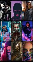 Mask Girl Wallpaper screenshot 3