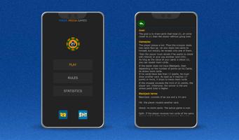Blackjack card game पोस्टर