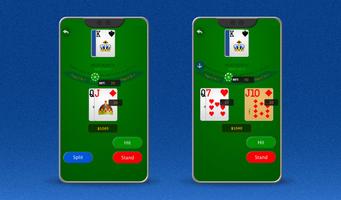 Blackjack card game स्क्रीनशॉट 3