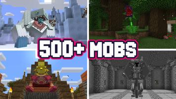 500 Mobs for Minecraft PE Affiche