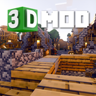 3D Texture Pack for Minecraft آئیکن