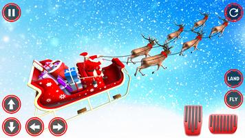 santa gift delivery christmas plakat