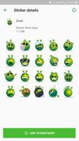 Cute Zoe WAStickerApps Alien Emoji (WAstickerapps) capture d'écran 2