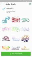 Chat Lingo Text Stickers - WAS Cartaz