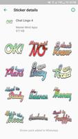 Chat Lingo Text Stickers - WAS imagem de tela 1