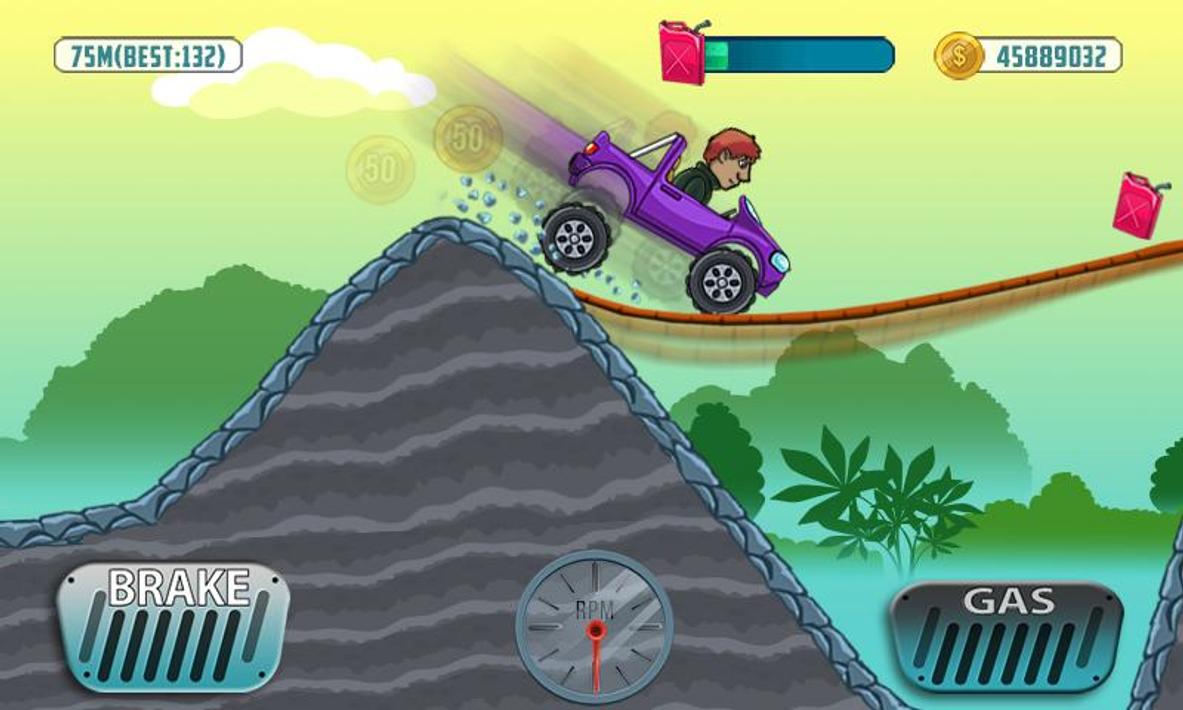 Игра собирать бензин. Hill Climb Racing машины. Игра машины Hill Climb Racing мотоцикл. Игра машина по горам. Игра с машинкой по горам.