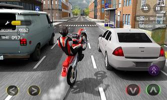 Race the Traffic Moto постер