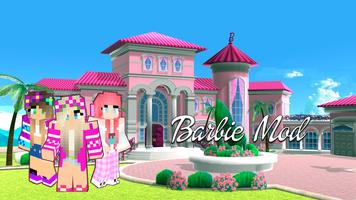 Mod Barbie Pink Map House MCPE poster