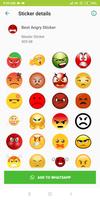 Angry Sticker Pack - WAStickerApps स्क्रीनशॉट 3