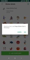 برنامه‌نما Angry Sticker Pack - WAStickerApps عکس از صفحه