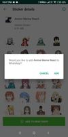 New Anime Sticker for WA - WAStickerApps Screenshot 2
