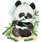 Cute Panda Sticker Pack - WAStickerApps New آئیکن