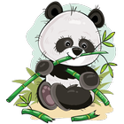 Cute Panda Sticker Pack - WAStickerApps New आइकन