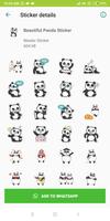 Cute Panda Sticker Pack - WAStickerApps New imagem de tela 1