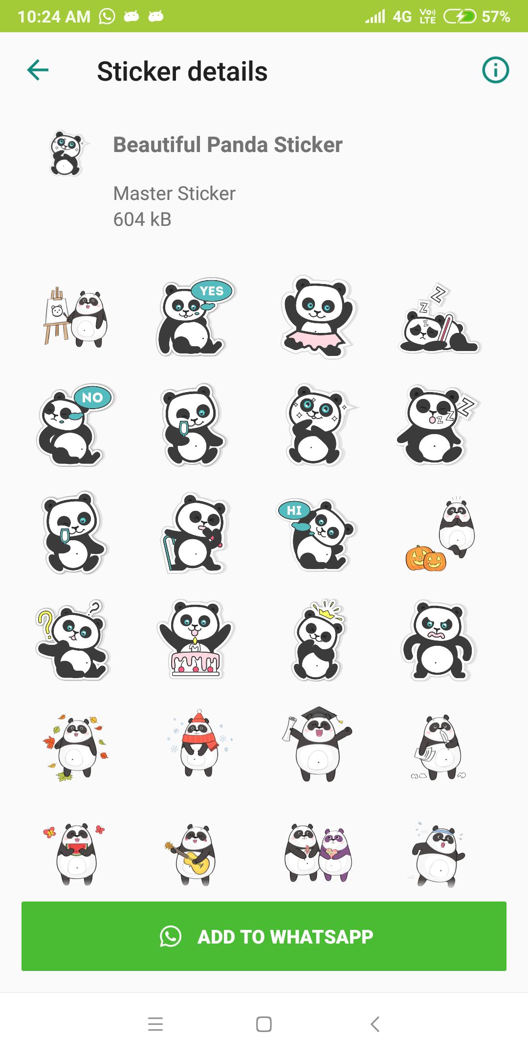 Cute Panda Sticker Pack Wastickerapps New For Android Apk Download