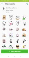 Cute Panda Sticker Pack - WAStickerApps New capture d'écran 3