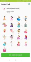 Princess WAStickerApps Sticker Pack for WA स्क्रीनशॉट 1